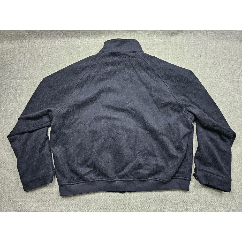VINTAGE Polo Ralph Lauren Jacket Mens 2XL Blue Wool Bomber Plaid Lined Full Zip